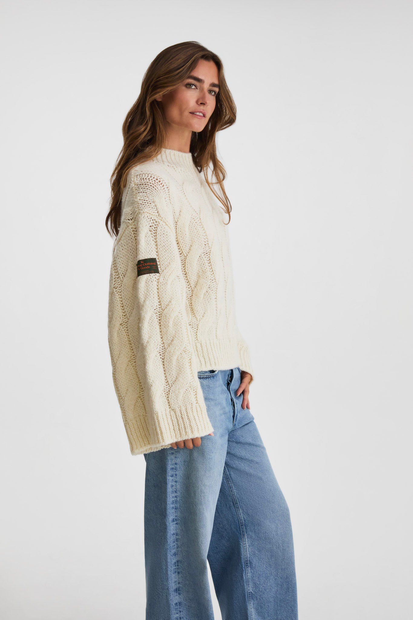 Coastal Cable Knit Sweater-3