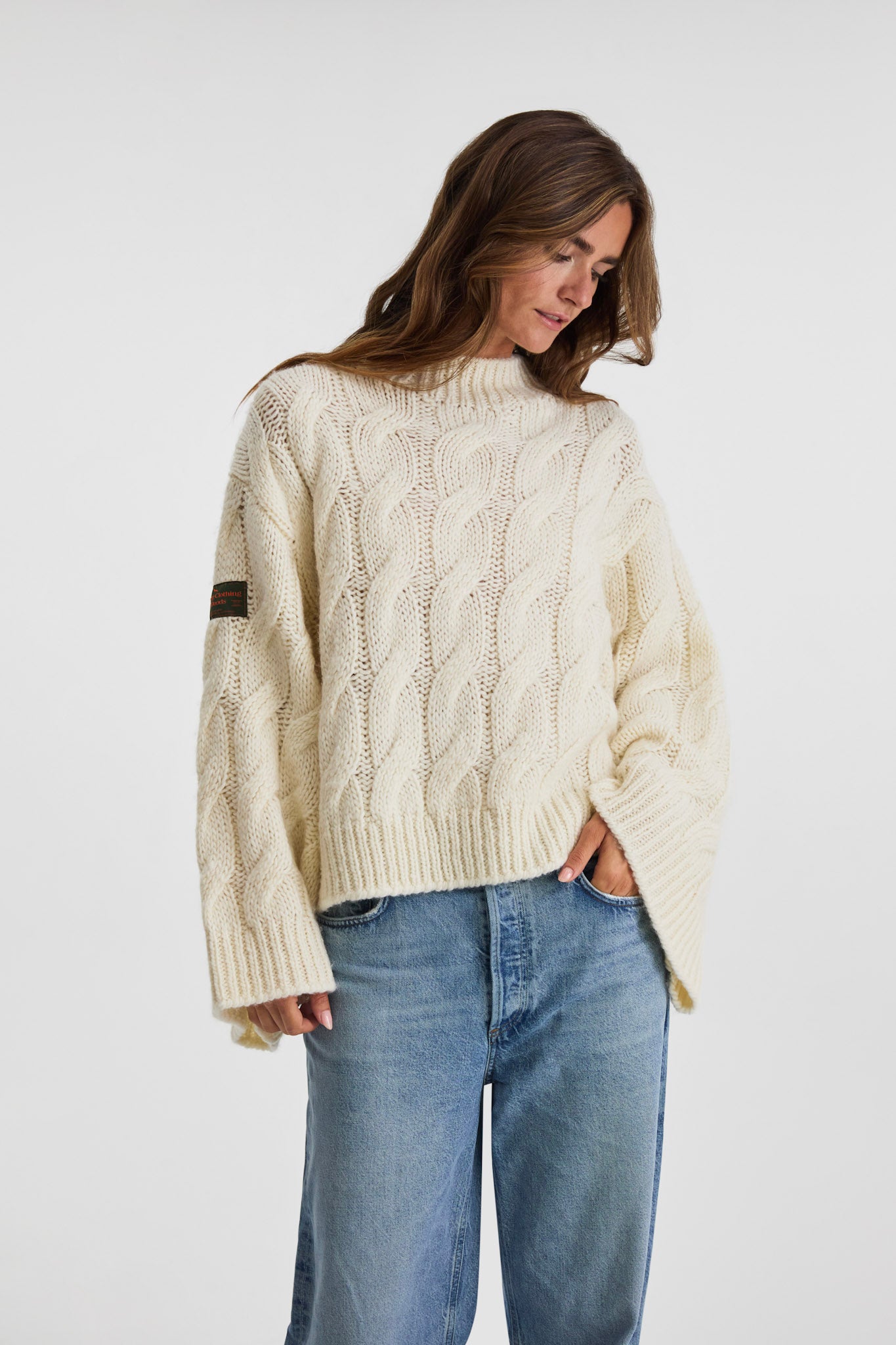 Coastal Cable Knit Sweater-8