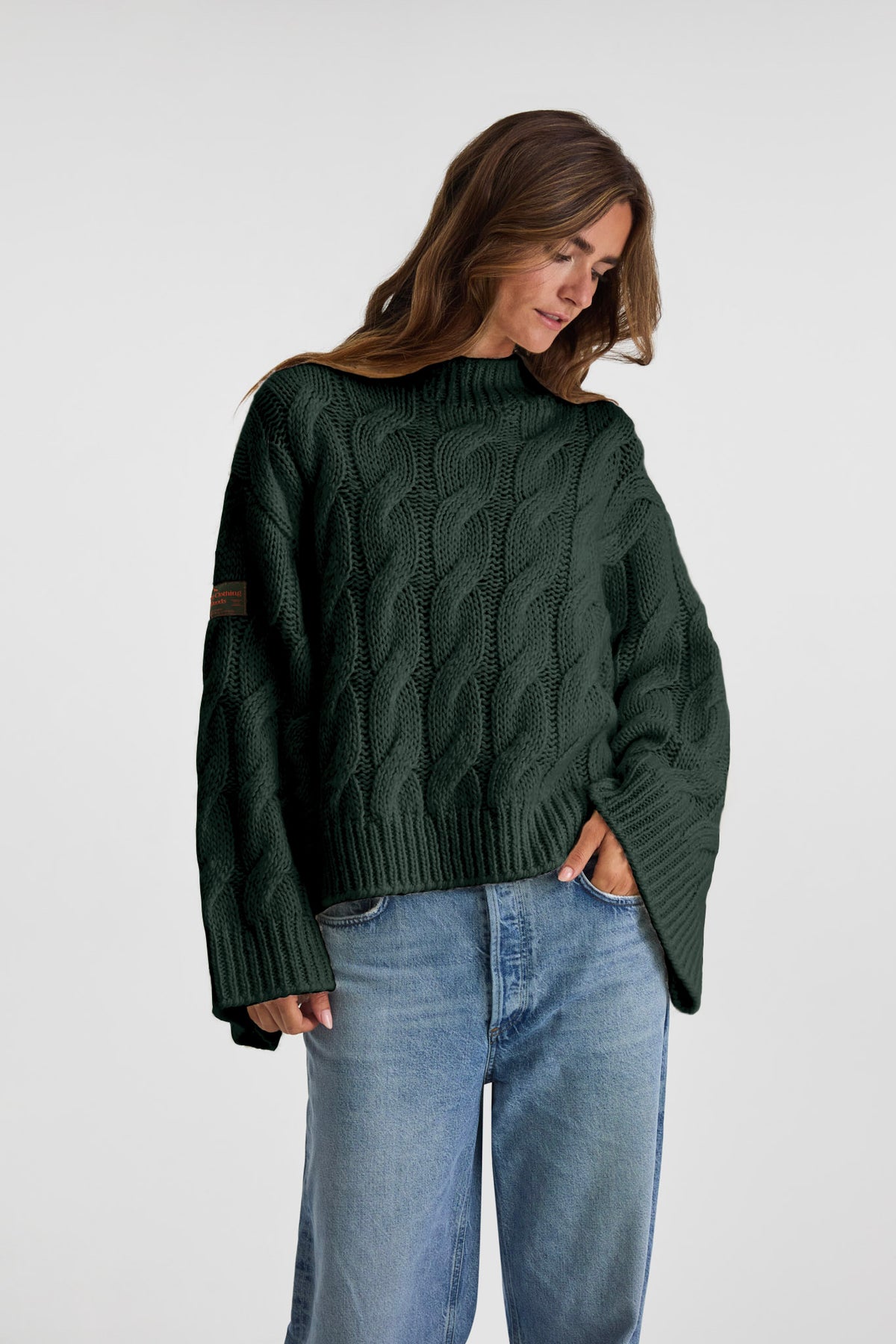 Coastal Cable Knit Sweater-3