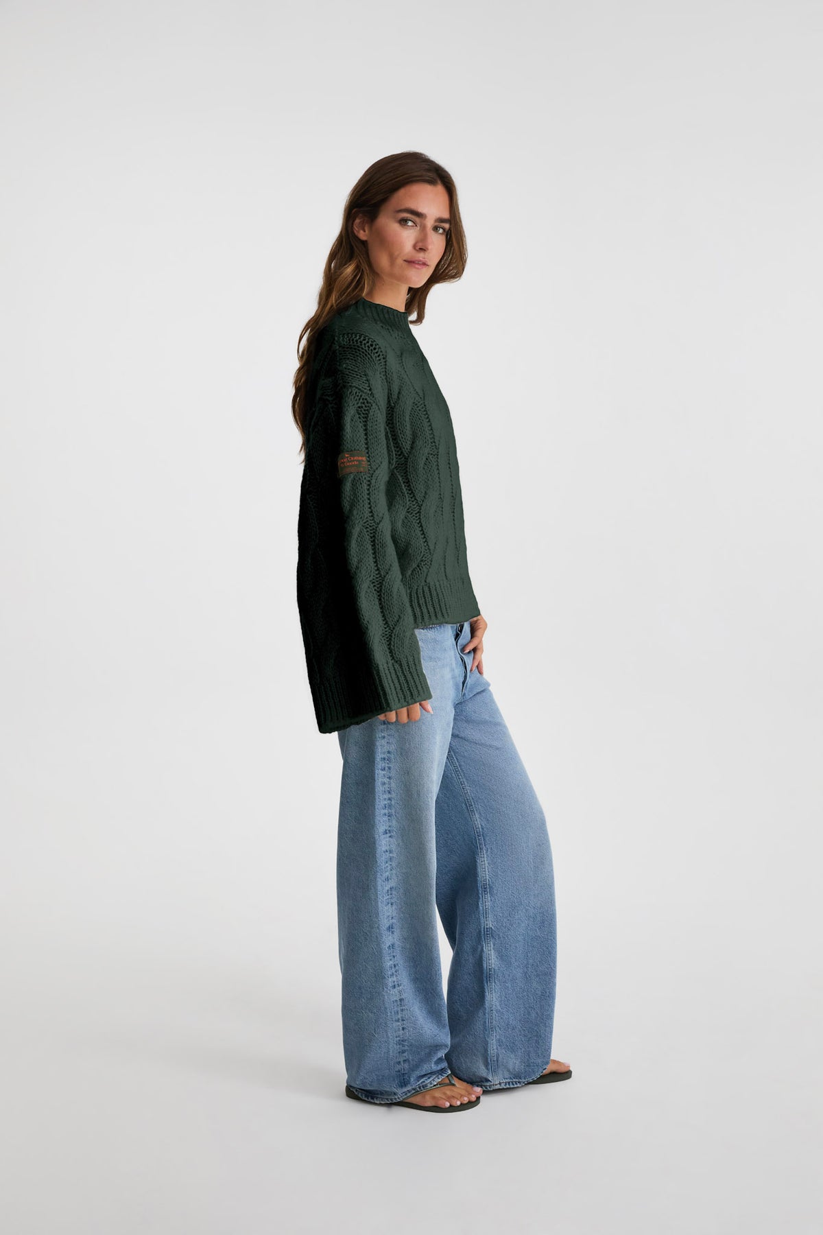 Coastal Cable Knit Sweater-6