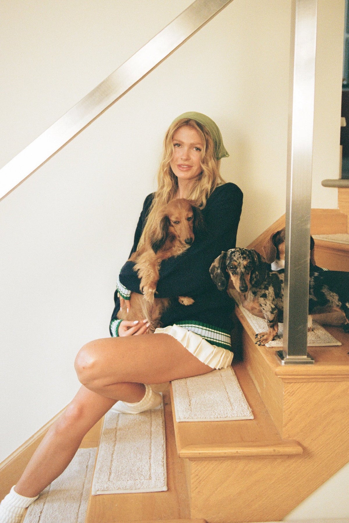 Bar Dog V-Neck Sweater-7